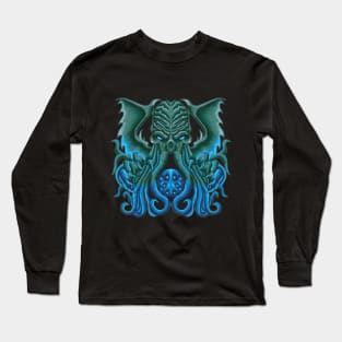 Cthulhu Illustration Art Long Sleeve T-Shirt